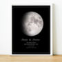 Personalised Moon Phase Print Anniversary Gifts, thumbnail 1 of 8