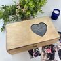 Personalised Wooden Heart Memory Box, thumbnail 6 of 12