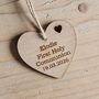 Personalised First Holy Communion Hanging Heart Card, thumbnail 2 of 2