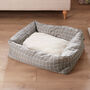 Personalised Check Cradle Dog Bed, thumbnail 2 of 4