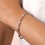 Stainless Steel Star Beaded Bracelet In Rose Gold, thumbnail 2 of 3