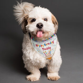 Personalised Happy Birthday Dog Bandana, 2 of 6