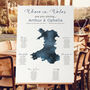 Wales Map Wedding Table Plan, thumbnail 2 of 5