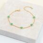 Antibes Chrysoprase And Gold Plated Bracelet, thumbnail 1 of 4