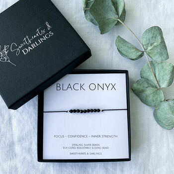 Black Onyx Silk Bracelet, 6 of 6