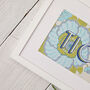 'Tickety Boo' Screen Print On Vintage Wallpaper, thumbnail 3 of 6