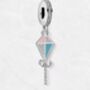 Kite Charm Necklace Colourful Zircon 925 Sterling Silver Jewellery Gift For Women And Girls, thumbnail 1 of 4