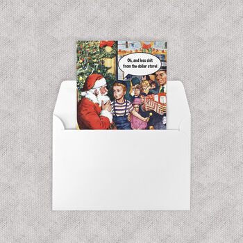 Funny Christmas Cards Set Of Eight A6 Size Adult Humour Xmas Designs, 4 of 5