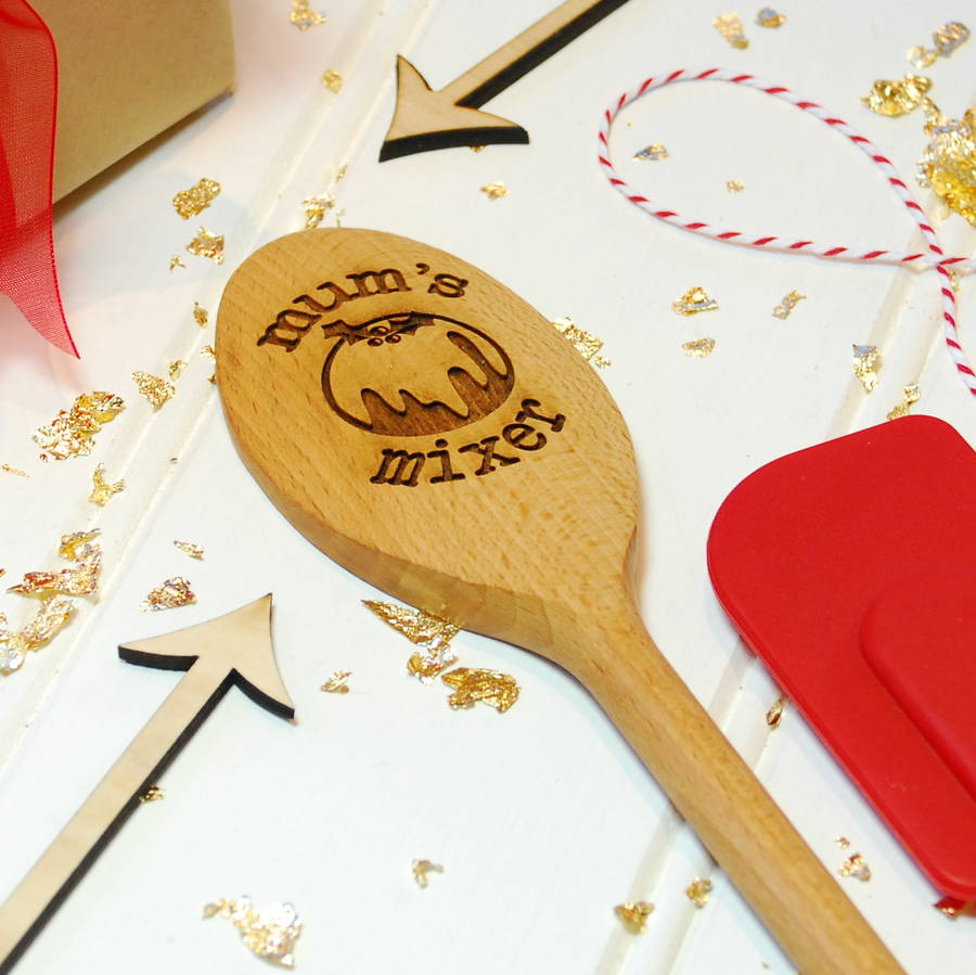 Personalised Christmas Pudding Spoon By Bespoke & Oak Co