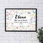 Personalised Girls Affirmations You Are So Loved Custom Art Print, thumbnail 1 of 5