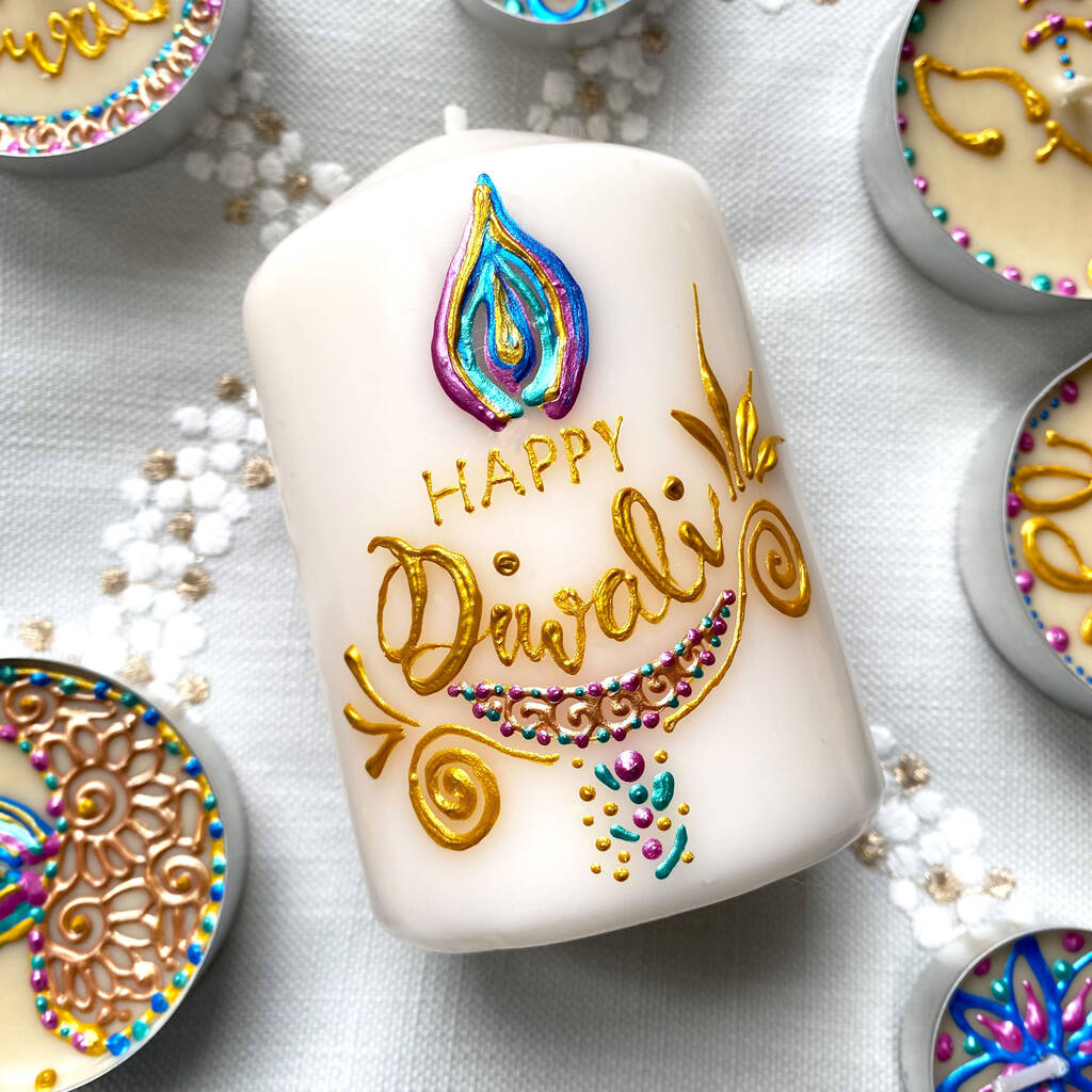 Diwali Henna Inspired Candle, 1 of 3