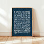 Take A Chance On Me, Abba Lyrics Print, Disco Print, thumbnail 4 of 12