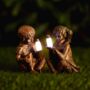 Solar Boy And Girl Garden Firefly Jar Outdoor Ornament, thumbnail 2 of 12