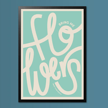 Flowers Typography Poster Print, 3 of 7