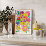 Watercolour Florals Personalised Family Print, thumbnail 2 of 7