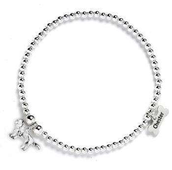 Personalised Sterling Silver Shih Tzu Bracelet, 2 of 6