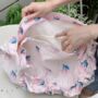 Crossbody Cherry Pink Linen Ruched Shoulder Bag For Her, thumbnail 2 of 5