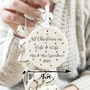First Christmas As Husband Wife Personalised Decoration, thumbnail 3 of 5
