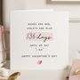 Personalised Valentines Wedding Countdown Card Fiancee, thumbnail 1 of 7