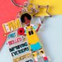 Boys Football Keyring/ Bag Charm, thumbnail 1 of 4