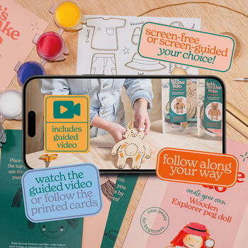 Make Your Own Explorer Wooden Craft Kit For Kids, 2 of 6