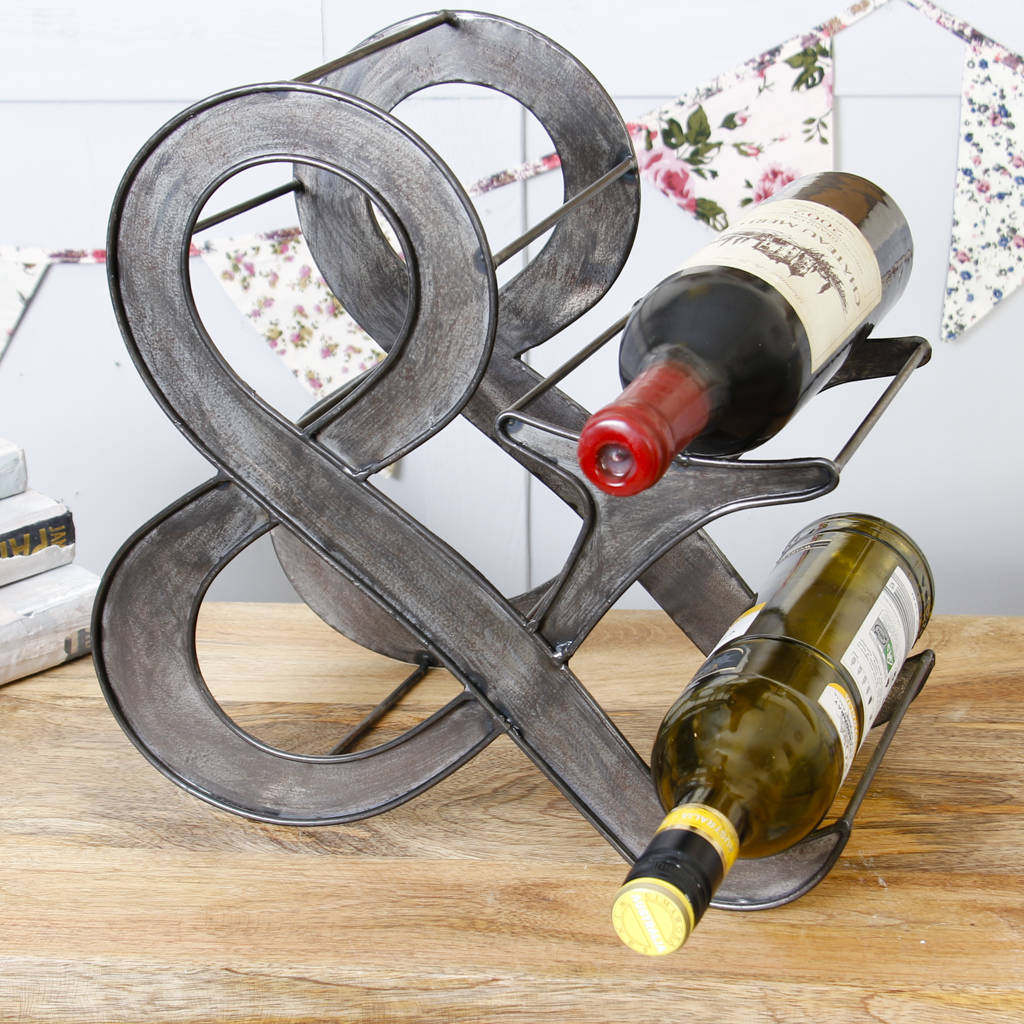 Ampersand Industrial Grey Wine Rack By Dibor