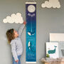 Personalised Ocean Whales Canvas Height Chart, thumbnail 3 of 9