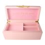 Personalised Pink Disney Princess Icon Jewellery Box, thumbnail 3 of 4