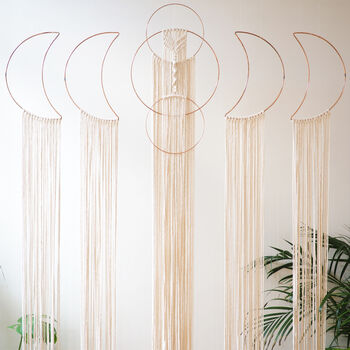 Celestial Style Boho Macrame Wedding Backdrop Large, 3 of 7