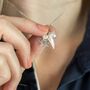 Personalised Sterling Silver Angel Wing Charm Necklace, thumbnail 1 of 12