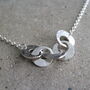 Hammered Silver Link Air O Necklace, thumbnail 1 of 4