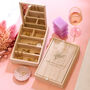 Personalised Floral Mirror Jewellery Box Travel For Her, thumbnail 1 of 8