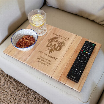Personalised Super Dad Sofa Tray, 3 of 4