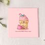 Cute Pig Ice Cream Greetings Card, thumbnail 2 of 9