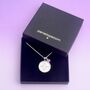 Luxury 60th Birthday 1966 Sixpence Birthstone Necklace, thumbnail 4 of 8