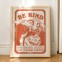 'Be Kind To Your Mind' Burnt Orange Retro Decor, thumbnail 1 of 7