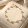 18ct Gold Plated Essential Freshwater Pearl Bracelet, thumbnail 1 of 4
