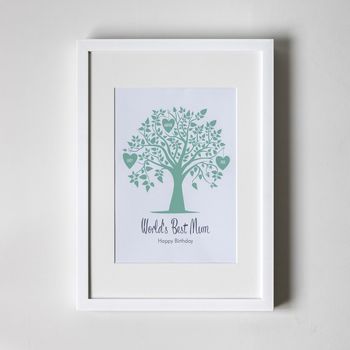 Personalised Art Print, Family Tree Design, 5 of 8