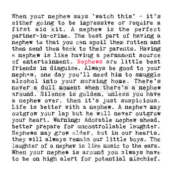 Nephew Quotes Gift Print, 2 of 8