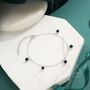 Dark Blue Sandstone Bracelet, thumbnail 2 of 10