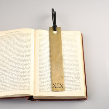 19th Anniversary Bronze Bookmark With Tassel, 8 of 9