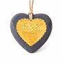 Personalised Golden Heart 50th Wedding Anniversary Gift, thumbnail 8 of 9