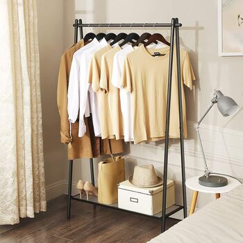 Clothes Rack Garment Rack With Hanging Rail And Shelf, 2 of 8