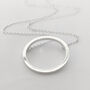 Recycled Silver Circle Necklace, thumbnail 4 of 4