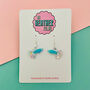 Sparkly Guppy Fish Earrings *More Colours Available*, thumbnail 2 of 2