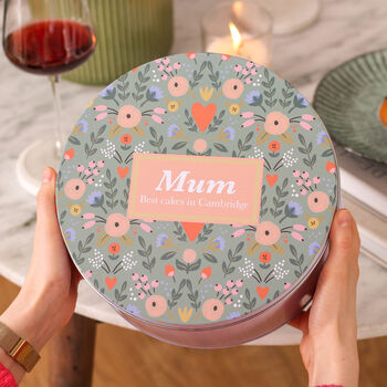 Personalised Floral Cake Tin Baking Gift For Her, 6 of 7