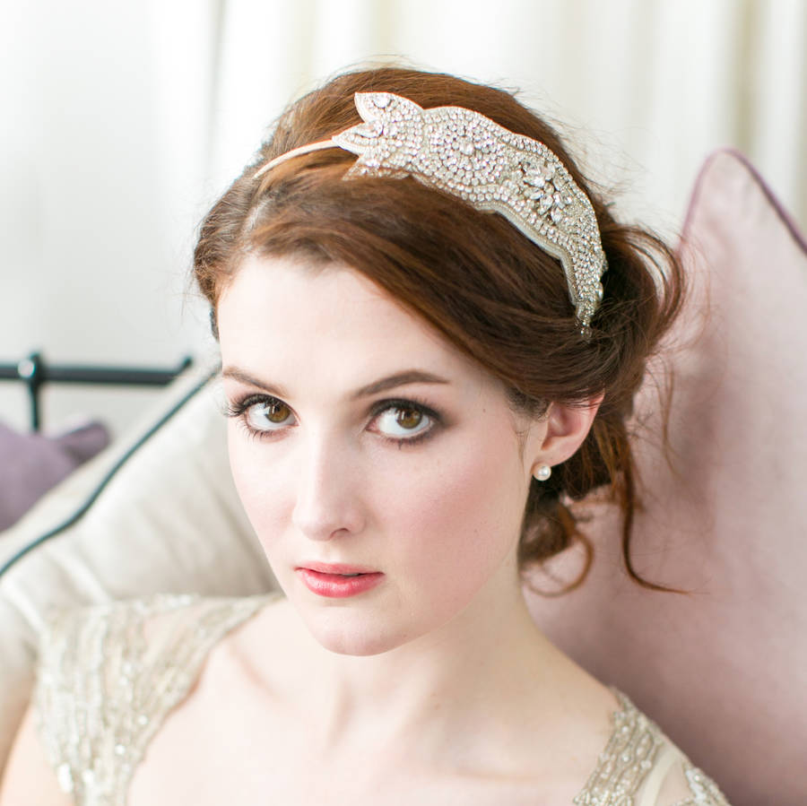 Rhinestone Art Deco Bridal Headpiece By Victoria Millesime