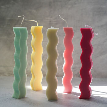 Wave Soy Wax Decorative Handmade Candles, 3 of 4