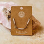 Crystal Faceted Bracelet With 18 K Gold Plated Accent Beads And Charms, thumbnail 7 of 9