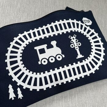 Personalised Railway Travel Play Mat Bag, 5 of 6